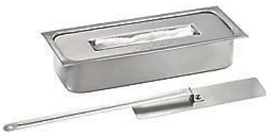 Edelstahl Brennkammer 26 cm incl. Brennwatte für Bioethanolkamine