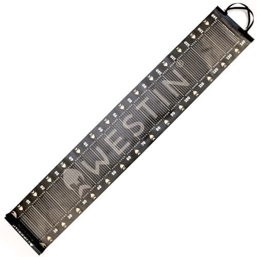 Westin Pro Measure Mat Large 25x140cm - Fischmaßband für Hechte & Zander, Messmatte zum Messen von Raubfischen, Maßband für Fische