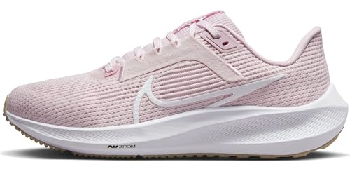NIKE W Air Zoom Pegasus 40, Sneaker Donna, Pearl Pink/White-Pink Foam-Hemp, EU
