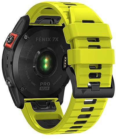 AISPORTS Compatibile con Garmin MARQ Adventurer/Athlete/Captain/Driver/Golfer/Aviator Cinturino in Silicone, 22mm Quick Fit Cinturino per Orologio Morbido Cinturino di Ricambio per Garmin Quatix 7/6/5