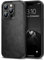 TENDLIN Compatible with iPhone 15 Pro Max Case Premium Leather TPU Hybrid Case (Black)