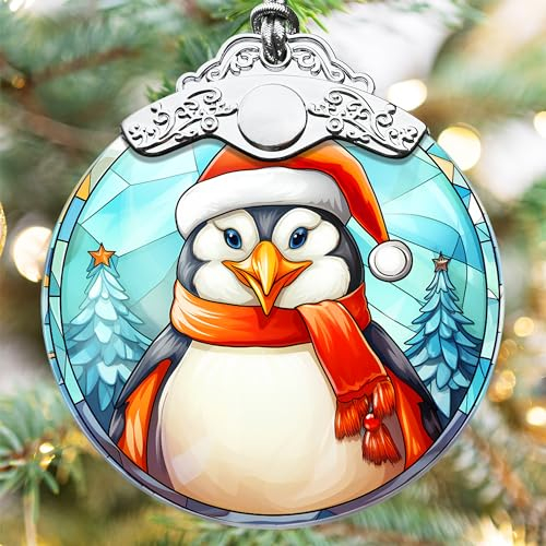 Touber 2023 Weihnachtsschmuck, Pinguin, Weihnachtsschmuck, Pinguin-Ornamente für Weihnachten, Weihnachtsbaumschmuck, Urlaubsdekoration