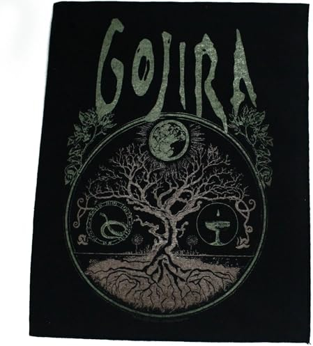GOJIRA RÜCKENAUFNÄHER BACKPATCH # 4 TREE OF LIFE 36x29cm AUFNÄHER PATCH FLICKEN