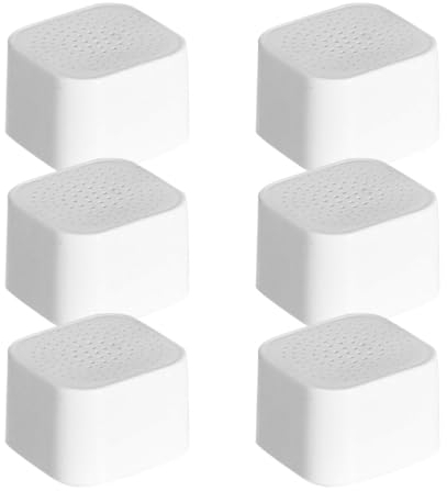Alipis 6pcs Fridge Deodorizer Odor Activated Charcoal Fridge and Freezer Air Freshener Moisture Odor Absorber for Cooler Cabinet Lunch Boxes White