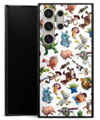 Slim Case extra dünn kompatibel mit Samsung Galaxy S24 Ultra Silikon Handyhülle schwarz Hülle Toy Story Woody Disney Pixar