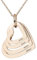 Y Z Personalized Heart Necklace with Custom Name and Birthstones, Silver Pendant Chain, Made in the UK (Rose gold 4 hearts)
