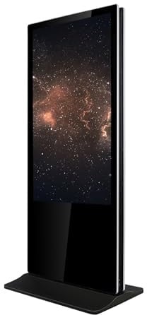 KIMEX - Tótem multimedia - Pantalla táctil - Tamaño de pantalla de 55 - Resolución FULL HD - Doble cara - Uso en interiores - 161-5502T