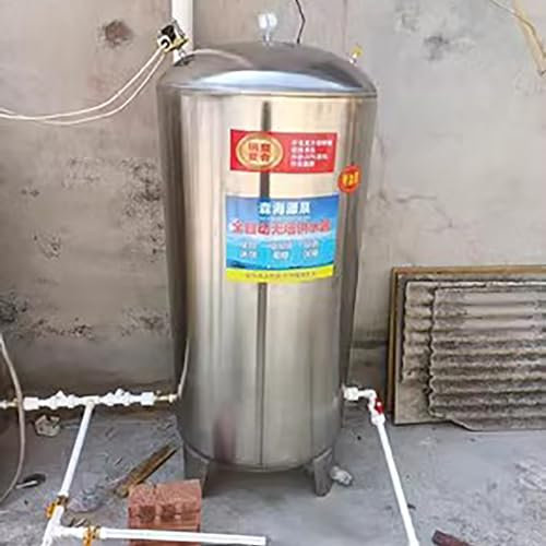Vaso Expansion Tanque de Presión de Pozo de Agua de Refuerzo 60/100/160/200/250/300/400/500/700 L Exterior, Tanque Acumulador de Agua Eléctrico para Gallinero/calentador de Agua(50x155cm (300L/79 gal)