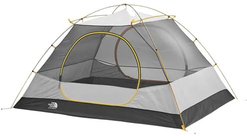 THE NORTH FACE Stormbreak 3 Three-Person Camping Tent - Ventilation Openings for Optimal Airflow, Water Repellent Finish, Golden Oak/Pavement, One Size