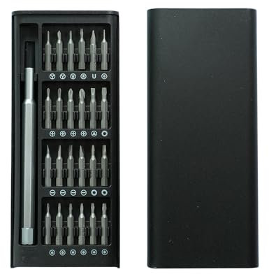 Set di cacciaviti per macchinari di precisione Muxijia Mini Tool: 24 punte per cacciavite, set di strumenti di riparazione di precisione per PC, computer iPhone, PS4, PS5, occhiali, ecc.