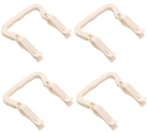 XPEX 4 Stück Müllbeutel halter Clips Halter Kunststoff für Mülleimer Küche Clip Verschluss Mülleimer Clip mülleimer-clip