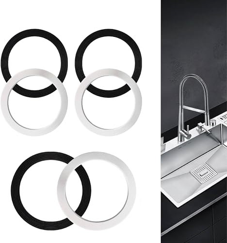 Lot de 6 joints toriques en caoutchouc et éponge de 110 mm pour bouchon de baignoire, accessoires de vidange d'évier pour robinet d'évier de cuisine, salle de bain