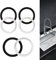 6PCS O Ring Seal Washer, Rubber and Sponge Sink Plug Seal Washer 110MM O-Ring Sealing Gasket Bath Plug Seal Leak-Proof Sink Drain Accessories for DIY Tap Sink Washer Basin Plug Kitchen Bathroom Valve