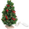 BOWTONG Miniature Christmas Tree with Lights For Dolls House, 1/12 Scale Christmas Realistic Christmas Model Toy, Desktop Tree Tree
