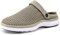 Sabots Mules Femme Homme Respirant Chaussures de Jardin Sandales de Plage Piscine Pantoufles D'Été Chaussons, Kaki, 42 EU