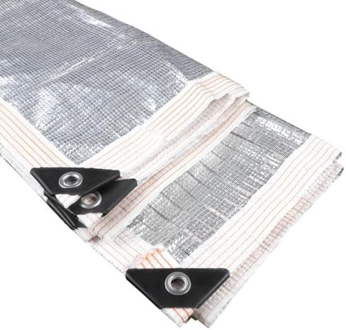 ZCBYBT Aluminium 99% UV Block Shade Cloth avec œillets, bâche en Maille Durable pour Voitures Greenhouse Pergola Chicken Coops et Utilisation extérieure,200 * 200cm