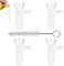 YHNDECO 4 Pieces Bong Bowl 18.8mm Glass Funnel Bong Accessories with Cleaning Brush for Bong Water Pipe Bong Glass Bong