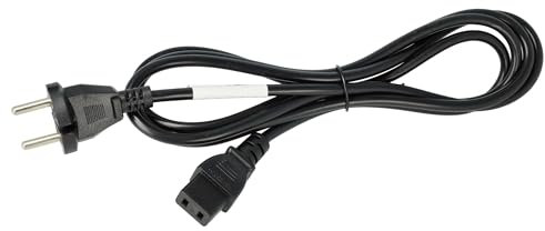 vhbw Netzkabel Schutzkontaktstecker kompatibel mit Roland HP-2700, HP-2800, HP-300, GR-77B, HP-100, HP-135, HP-2000, HP-2500 - C9 Buchse, 2 m
