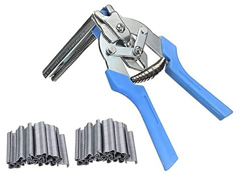 SHINEOFI Ringmontagesatz Mit Clips Für Drahtkäfige Mesh Käfig Draht Fechten Werkzeug Zange Für Zuführgitter Effizienter Und Stabiler Käfigverschluss