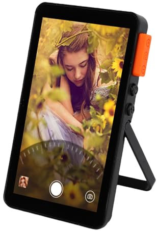 Tonysa 4.02 Wireless Selfie Screen for Smartphones, 8 in 1 Magnetic Rear Camera Monitor with Zoom & Adjustable Brightness, Vlog Recorder with Lanyard for Mobile Phone