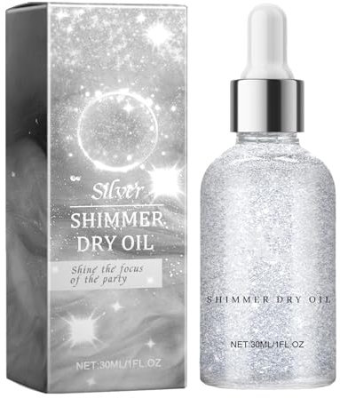 Shimmer Body Oil Feuchtigkeitsspendend Shimmer Körperöl Körper Und Haare Highlighter Öl Haut & Gesicht Glitter Make-up Flüssiger Oil Highlighter Schimmernd Glitzer Gel Körpercreme Mit Glitzer