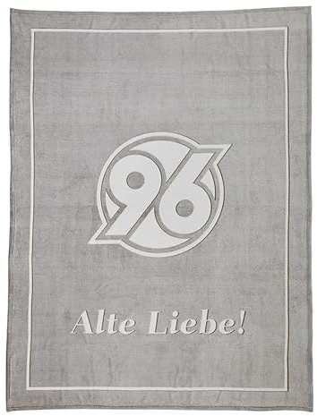 Hannover 96 Flanell-Decke Glow in the Dark – Leuchtende Kuscheldecke für Fans, super weich & warm, Fußball Fanartikel, Sofa & Bett Decke, Geschenk für Kinder & Erwachsene
