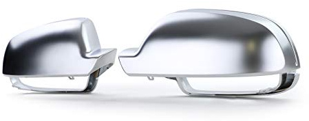 Spiegel Kappen zum Austausch Silber Matt für AUDI A3 8P A4 8K B8 A5 8T 09-