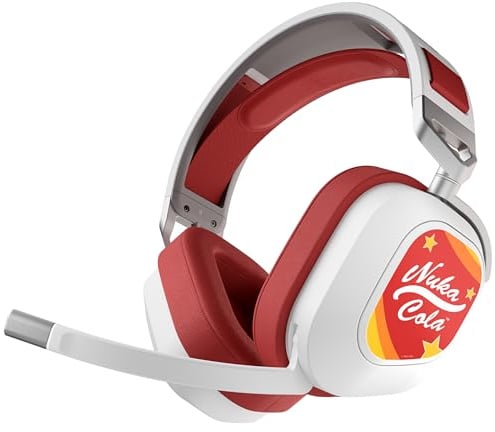Corsair HS80 RGB WIRELESS Fallout Nuka-Cola Edition Multiplatform Gaming Headset – Dolby Atmos, Lightweight, Broadcast Quality Microphone – PC, Mac, PS5, PS4