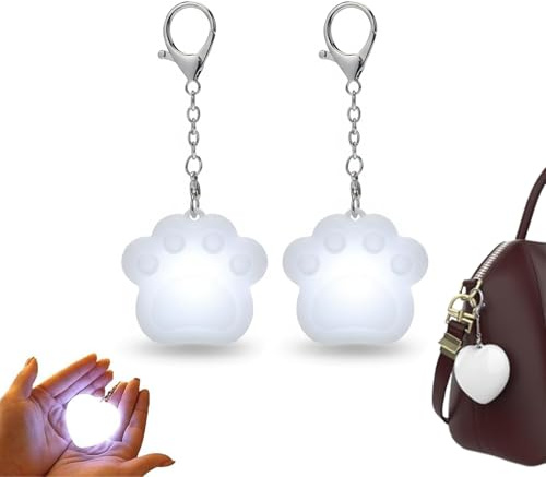 Handtaschenlicht mit Sensor, Touch-Bedienung Taschenlicht für Handtasche, Automatischer Sensor Handtaschenlicht USB Aufladbar, LED Handtaschen Lampe, Tragbare Taschenlicht für Pendeln & Reisen (C)