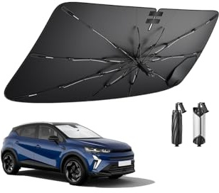 BIBIBO Compatible con Renault Captur 2 2020-2024 2025, Cubiertas de protección Solar para Parabrisas Delantero, Parasol, Deflector Delantero, Parabrisas, Parasol, Captur 2, Accesorios