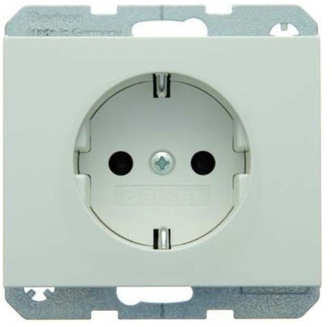 Hager Berk Steckdose SCHUKO 47157009 polarweiss, 250 V, Niunt