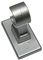 GARDINIA Träger für Caféhausstange California mit Ø 12 mm, Für Scheibenstangen, Länge: 2,7 cm, Silber-matt, 2 Stück