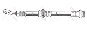TRW Bremsschlauch PHD409 Länge: 480mm, | Kompatibel mit: NISSAN ALMERA I, ALMERA I Hatchback