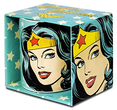 Logoshirt® DC I Wonder Woman I Portrait I Tazza da caffè in porcellana, 300 ml I Lavabile in lavastoviglie I In confezione regalo colorata I Design originale su licenza