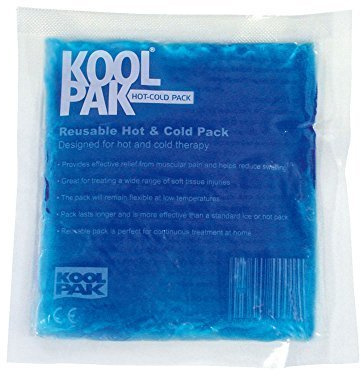 Koolpak 5 x Reusable Hot & Cold Gel Pack 13 x 14cm – Microwave Heat Pad & Freezer Ice Pack – Small Compress for Sprains, Swelling, Period Pain & Sports Injuries – Clear Gel