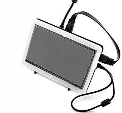 Waveshare 7 Pouces écran Tactile capacitif IPS LCD HDMI 1024x600 avec Bicolor Case pour Raspberry Pi 3 Model B/Raspberry Pi 3 Model B+/Raspberry Pi 4/BB Black/Windows PC/Various Systems