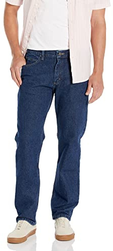 Lee Men's Regular Fit Straight Leg jeans, Dark Stone, 38W 32L UK