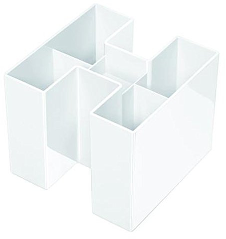HAN 17455-12, BRAVO Desk Tidy. A real eye-catcher: trendy, glossy, expandable, distinctive and puristic, white
