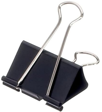 Maul 2143290 Stahl 12pièce (S) Posaune – Büroklammern (schwarz, 12 Stück (S))