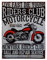 Blechschild Retro Metallschild Motorrad Schild Silber 40x30cm Gross Garage Chopper Silber Route