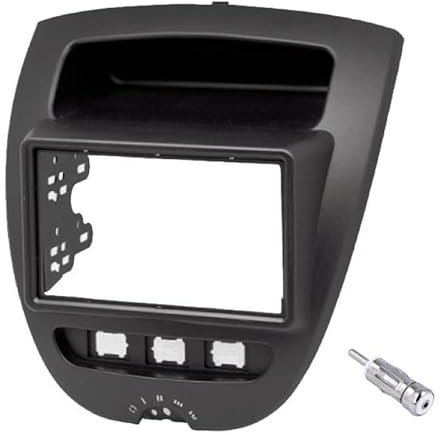 Sound-way - Kit de Montage Autoradio, Façade Cadre de Radio 2 DIN, Adaptateur Compatible avec Citroen C1, Peugeot 107, Toyota Aygo
