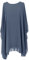 TEXTURE Ladies Womens Italian Lagenlook Batwing Sleeve Flowy Chiffon Kaftan Tunic Top Blouse Dress One Size Plus UK 14-22 (Cornflower Blue, One Size)