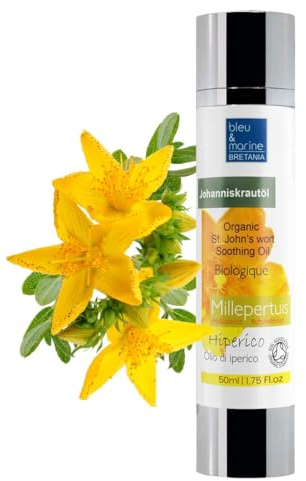 Gocce di Olio Iperico Massaggio Rilassante Olio Erba di San Giovanni Concentrato Forte 100% Puro Olio Corpo Cicatrici Olio Smagliature Gravidanza Olio Capelli - 50 ml