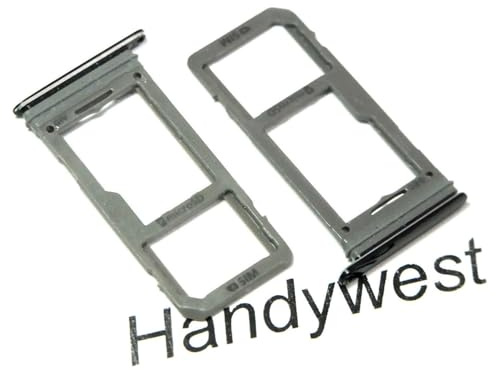 handywest Kompatibel mit Samsung Galaxy S8 SM-G950F S8 Plus SM-G955F Schwarz Simkarten SIM Karte Micro SD Memory Halter Tray SIM Card Holder Adapter Halterung Schlitten