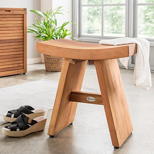Destiny Badhocker SPA & Living Japan Style gebogen 45x30x46 cm Teak (72014)
