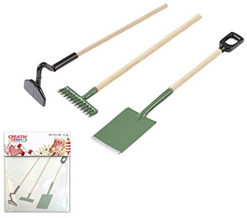 CREATIV DISCOUNT Mini Gartenwerkzeug-Set, 9cm, 3 TLG.