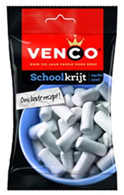 Reglisse Venco | Sacs À Craie (Schoolkrijt) | Reglisse Hollandais Venco | Venco Reglisse | 24 Pack | 2400 Gramme Total