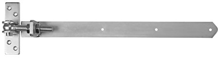 2 x SOTECH Gartentorband M16 (495-550 mm) Edelstahl SS304 verstellbar Scharnier Torbeschlag Türangel