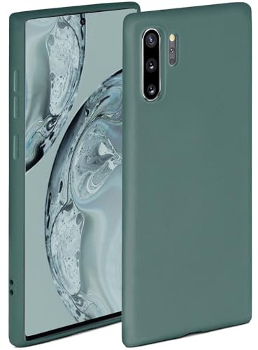 ONEFLOW Soft Case für Samsung Note 10 Plus (4G/5G) Hülle aus Silikon mit Kameraschutz, Silikonhülle mit erhöhtem Schutz fürs Display, Backcover Schutzhülle, weiche Handyhülle, Petrol