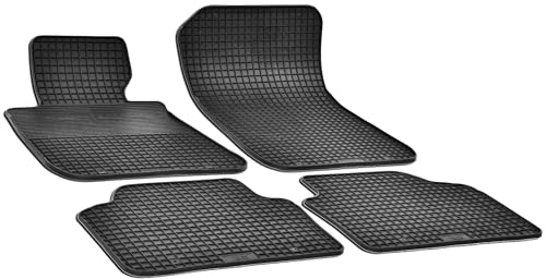 WALSER DirtGuard Gummi Fussmatten Auto für BMW 3 (E90) 02/2004-02/2012, 100% passgenaue Auto Fußmatten, robuste Universal Fußmatte Auto, Gummimatten Auto